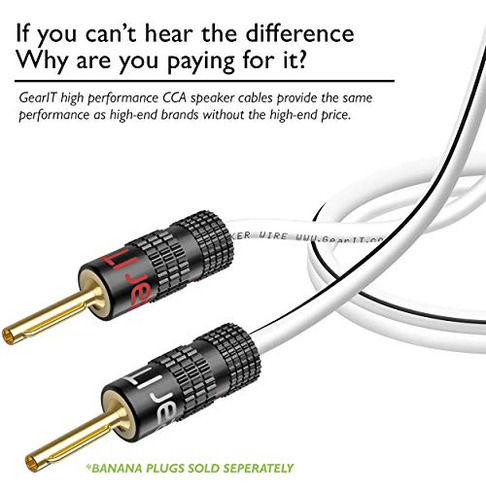 Gearit - Cable Para Altavoz (calibre 16 984 X 1575 Pies) Col