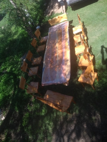 Imagen 12 de 12 de Mesas Y Mesadas De Madera Rustica En Ciprés
