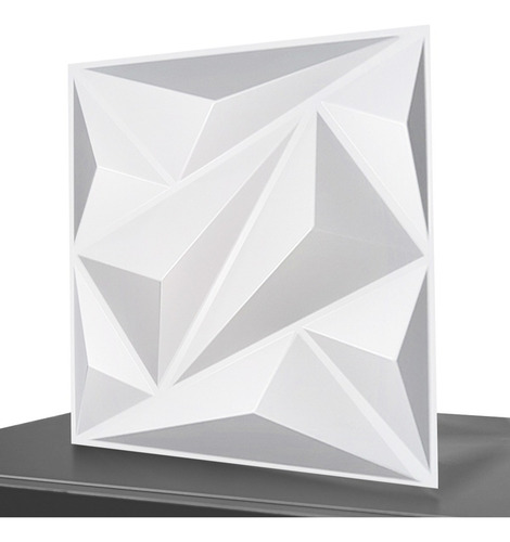 Paneles Decorativos 3d De Pvc Blanco, 30 X 30 Cm 30 Pcs Color Blanco
