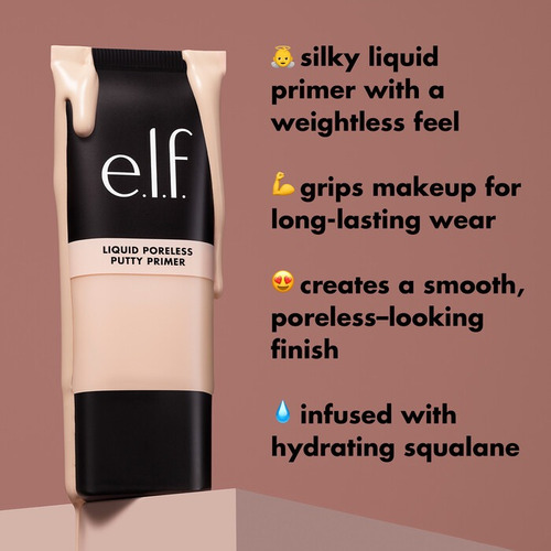 Elf Liquid Poreless Putty Primer Elimina Poro Larga Duración