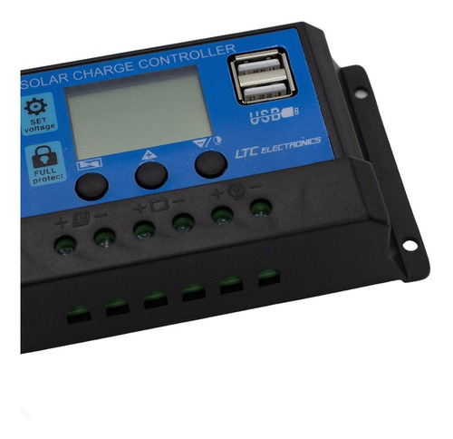 Imagen 5 de 10 de Regulador Panel Solar 10a Ltc Electronics Display Lcd