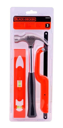 Kit De Ferramentas Diversas - 3 Peças Black+decker Bd80292