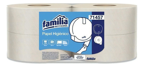 Papel Higiénico Jumbonatural Hoja Doble 4 Rll X 250 Mt