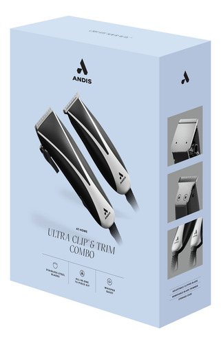 Combo Ultra Clip Andis Rasuradora Y Recortadora Cabello Pm10