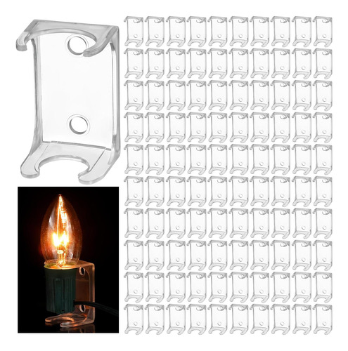 Vihose 100 Pcs Clips De Luz De Navidad Complejo Combo C Clip