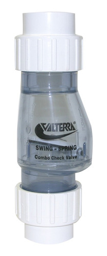 200-cu15 Pvc Swing/spring Combination Check Valve, Clea...