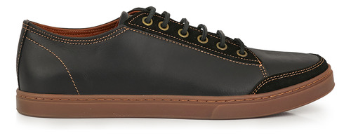 Zapatilla Hombre Cuero Urbana Sneaker Zapato Briganti Confor