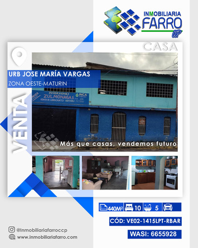 Se Vende Casa En La Urb Jose Maria Vargas Ve02-1415lpt-rbar