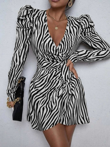 Vestido Zebra Shein