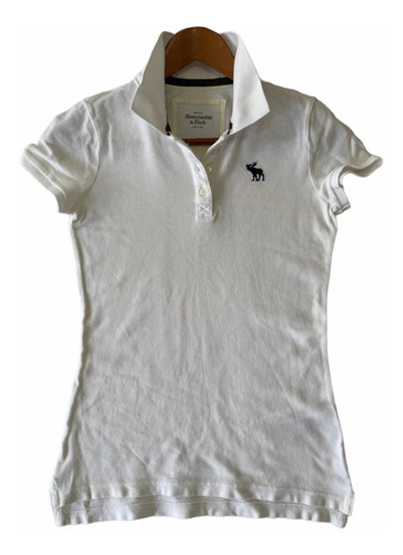 Playera Blanca Tipo Polo A&f