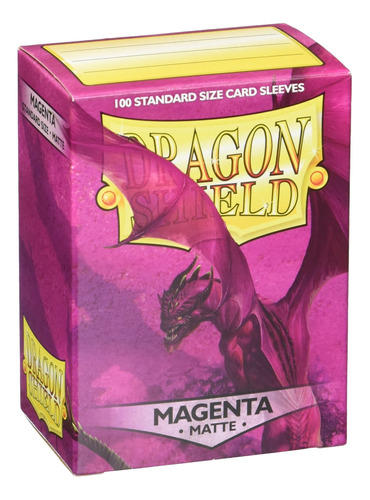 Arcane Tinmen Dragon Shield - Mangas Mate, Magenta (100 Unid