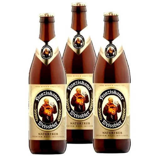 Cerveja Franziskaner Hefe Weissbier Hell 500ml - 3 Unidades