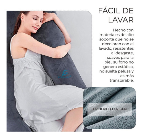 Almohada Embarazo Lactancia Descansa Suave Cómodo Largo130cm