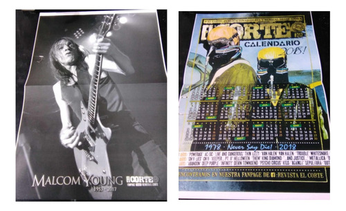 Posters Dobles Heavy Metal El Corte 30x40 Por Unidad (Usado)