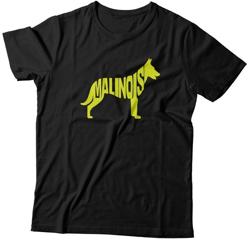 Playera Malinois Amarillo Neon Ropa Perro Pastor Belga