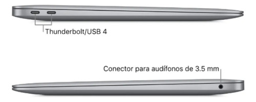 Apple Macbook Air 13.3 Pulgadas Chip M1 256 Gb Ssd, 8 Gb Ram (Reacondicionado)