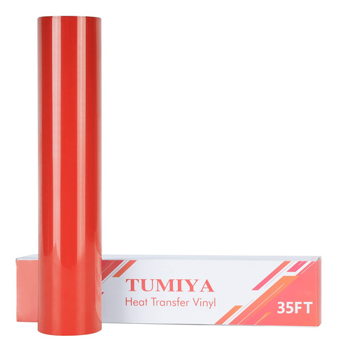 Tumiya Vinilo Htv  Transferencia Calor 12  X 35 Pie Rojo