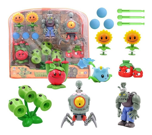 Juego Plantas Vs Zombies Tablero Muñecos Juegos Niños 