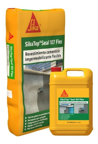  Sikatop Seal 107 Flex A + B, Impermeabilizante Flexible 