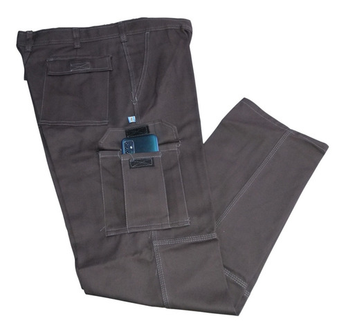 Imagen 3 de 8 de Pantalón Cargo Reforzado Con Bolsillo Porta Celular Ombu