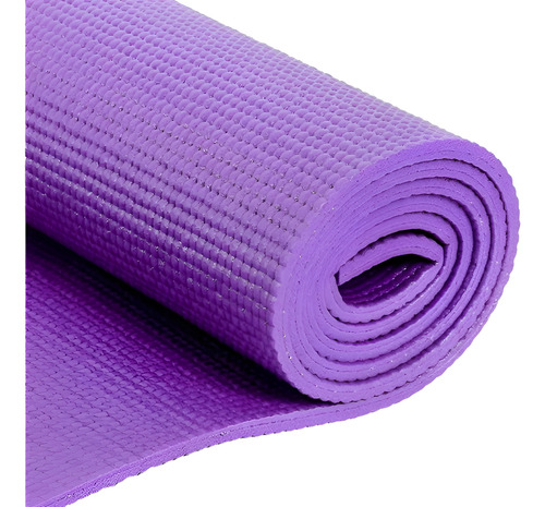 Colchoneta Mat Yoga 6 Mm + 2 Ladrillos Bloques Combo Set Violeta