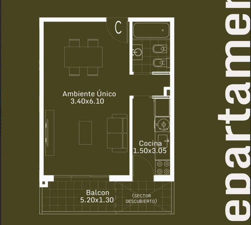 Departamento Monoambiente En Venta En Martin Coronado- Clamaco Sa!