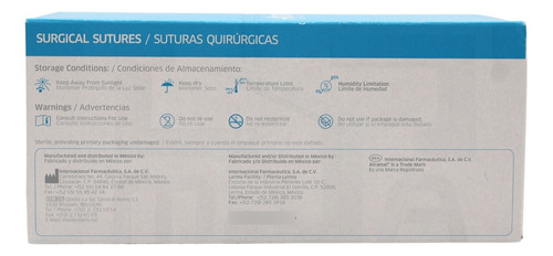 Sutura Poliglicolico 4-0 Ep 1.5 Ref:g-ce1994 C/12pz Atramat