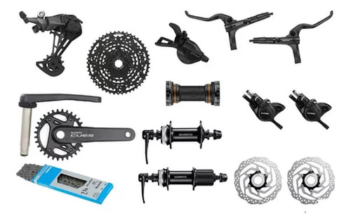 Grupo Shimano 1x10 Cassete 11-48 Freno Hidraulico C/manzanas
