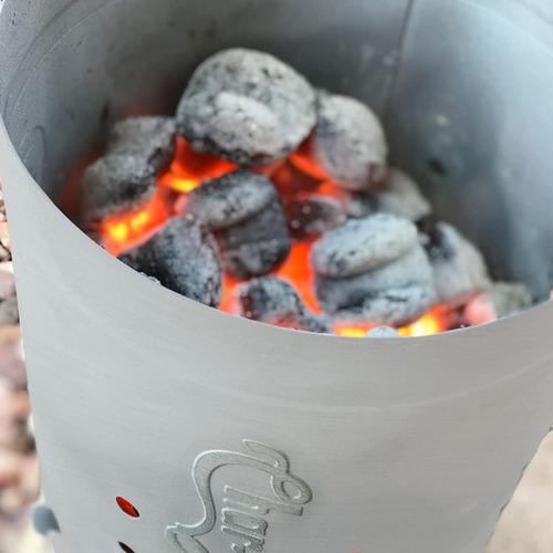 Iniciador Carbón Grande Acero Prende Carbon Facilmente
