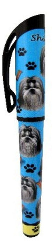 Shih Tzu, Color Blanco Y Negro Pen Easy Glide Gel Pen, Relle