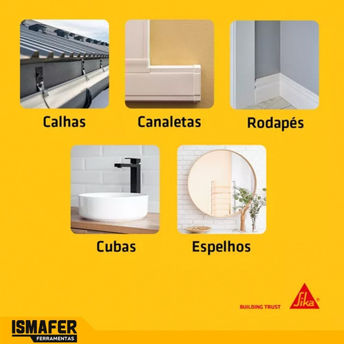 Sikaflex 101 Sela Plus Branco Veda Calha