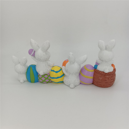 Estatua De Conejo De Pascua Para Estudio De Escritorio Sculp