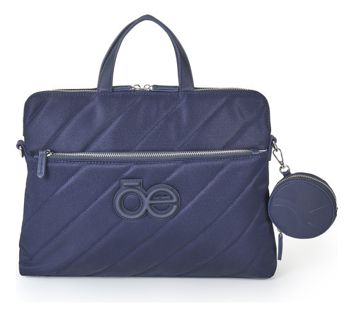 Bolsa Cloe Para Mujer Porta Laptop 13 PLG Con Monedero Color Azul Marino