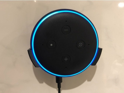 Imagem 3 de 3 de Suporte Parede Amazon Alexa 3ªger - Echo Dot + Parafusos