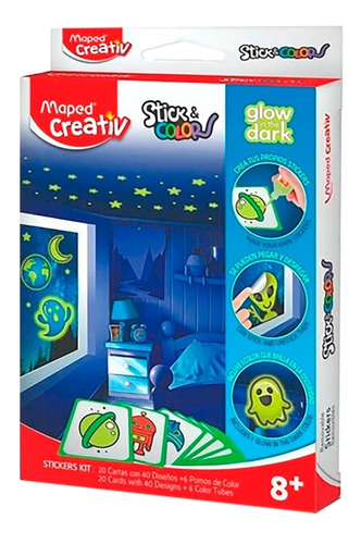 Stick & Color Maped Glow In The Dark