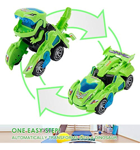 Sunnhan Transforming Toys, 2 En 1 Dinosaurio Transformador L