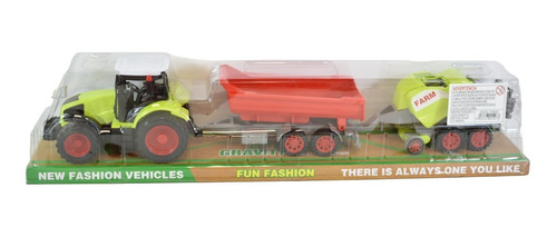 Tractor Con Cosechadora 58cm X 12 Cm