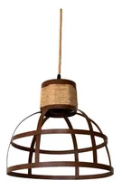 Comprar Lampara Colgante Rustico Hierro Yute Quincho Cod 059