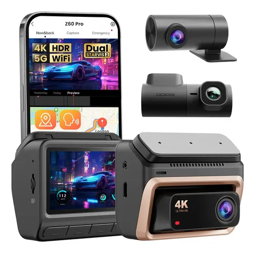 Ddpai Z60 Pro Camera Veicular 3 Canais Wifi Duplo Sony