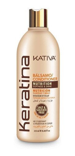 Acondicionador Para El Cabello Keratina Kativa 250ml Sin Sal