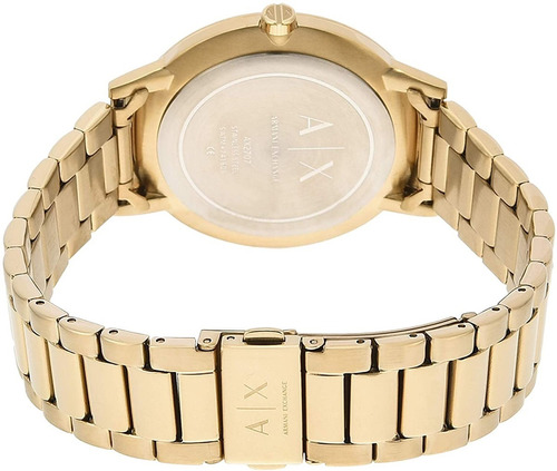 Reloj Aix Armani Exchange Cayde Dorado De Acero Inoxidable