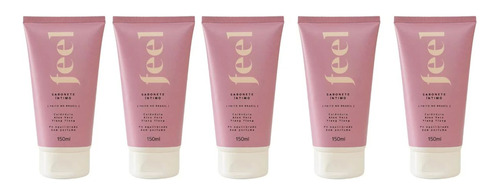 Kit 5 Sabonete Intimo Feminino Refrescante Neutro Feel 150ml