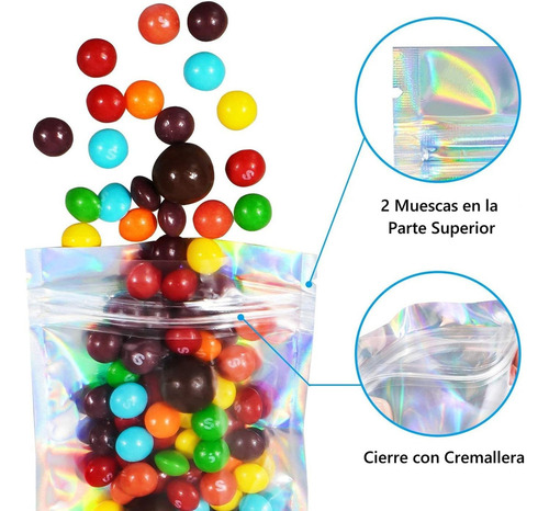 M Bolsas Herméticas, Resellables, Reutilizables, 100 Piezas