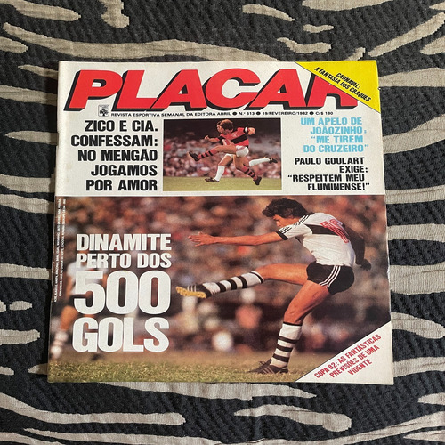 Revista Placar N 613 Dinamite Vasco Zico Pelé Flamengo Inter (Usado)