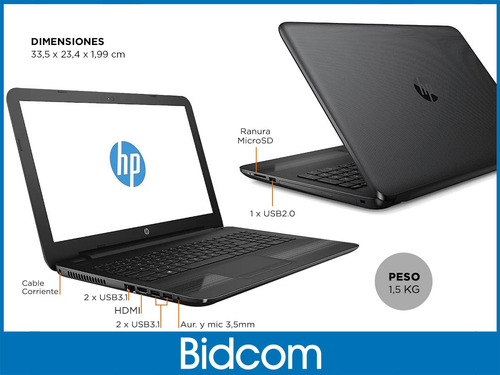 Notebook Hp Intel Core I7 16gb Ssd 240gb 1tb 14 Pulgadas Hd