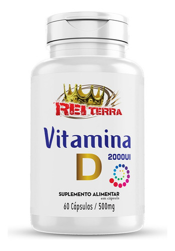 Vitamina D 60 Cápsulas - Rei Terra Sabor sem