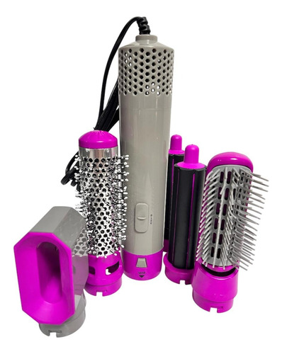 Cepillo Secador De Pelo Rizador Modelador Electrico 5 En 1