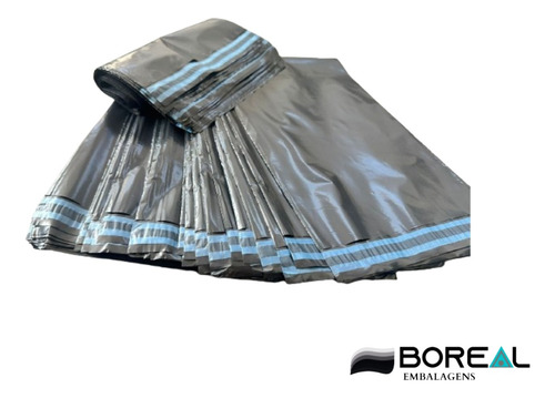 Envelope Segurança Ecologico Cinza 19x25 100un Correio Sedex