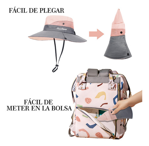 Sombrero De Sol Playa Niños Plegable Gorras Protección Solar