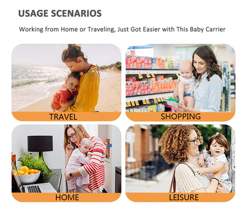 Portabebés Ergonómico De Un Hombro, Ajustable Y